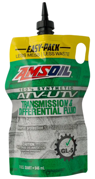 AMSOIL Synthetic ATV/UTV Transmission & Differential Fluid Easy-Pack