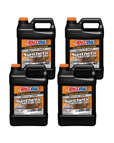 AMSOIL Signature Series 0W-40 100% Synthetic Motor Oil bottle