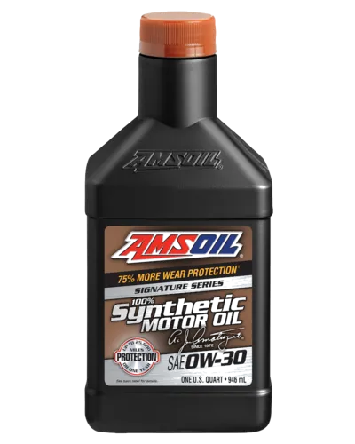 AMSOIL Signature Series 0W-30 100% Synthetic Motor Oil bottle