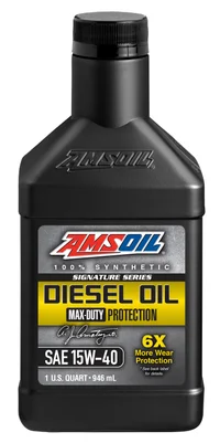 AMSOIL Signature Series Max-Duty 15W-40 Synthetic Diesel Oil