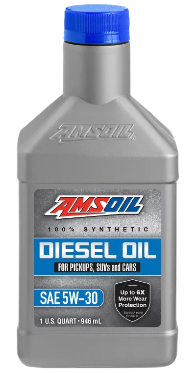 AMSOIL 100% Synthetic Diesel Oil 5W-30 quart bottle