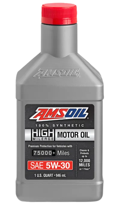 AMSOIL 100% Synthetic High-Mileage Motor Oil 5W-30