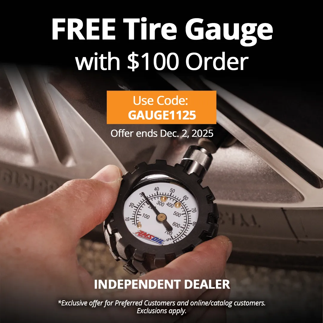 AMSOIL Promotion – FREE TIRE GAUGE