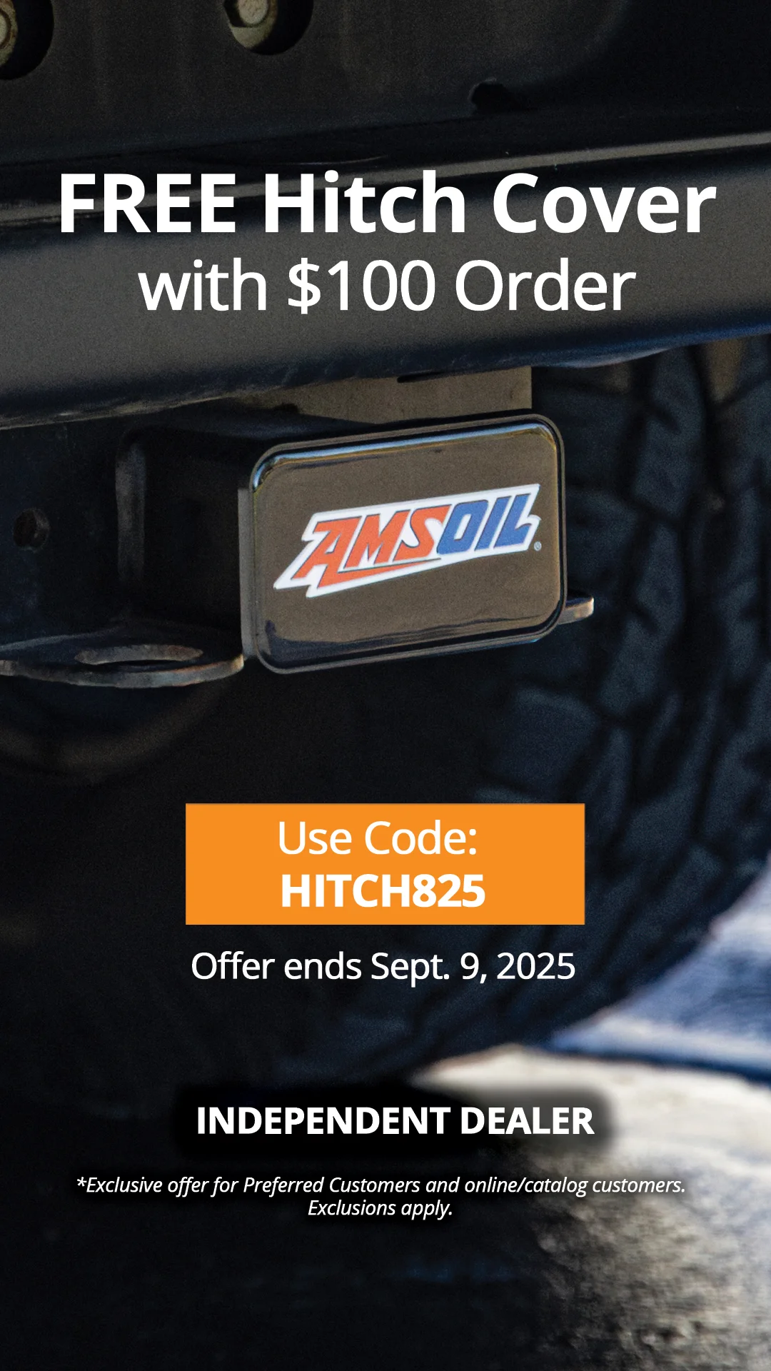FREE AMSOIL HITCH COVER - AMSOIL Promotion