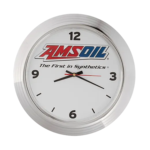 Free AMSOIL wall clock for retail accounts — order with code CLOCK626
